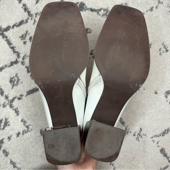 JEFFERY CAMPBELL Geist 70s Ice White Patent Leather Gogo Boots Booties - Picture 7 of 10